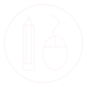 pencil and mouse representing graphic design